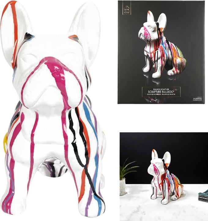 Produktbild Home Deco Factory bulldogge ceramic coulures 30cm