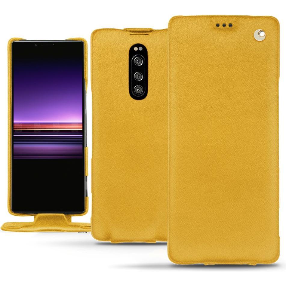 Thumbnail - Noreve Lederschutzhülle vertikal (Sony Xperia 1), Smartphone Hülle, Orange
