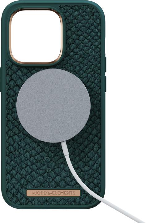 Image du produit Njord Étui rigide Salm.Leather Magsafe vert (Apple iPhone 14 Pro)