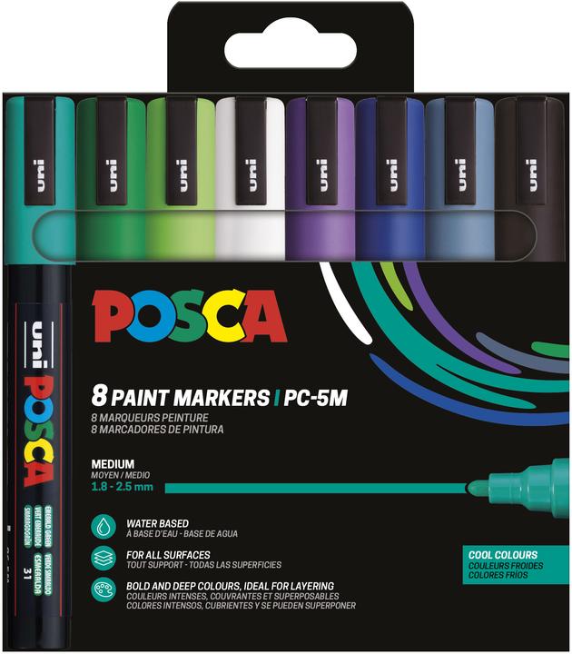 Image du produit Posca Marqueur PC-5M (8x)