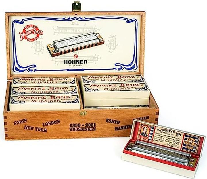 Productafbeelding Hohner Marine Band Diatonic Harmonica Marine Band 125th Anniverary DiSP12 PCs (Harmonica, Diatonisch)