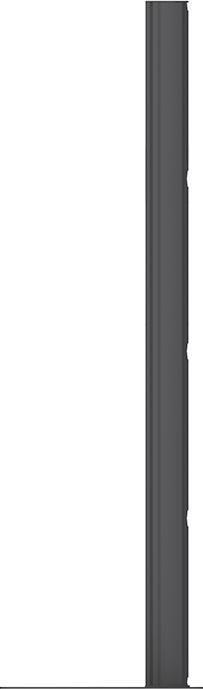 Actual product image Multibrackets Base plate with column, for Pro series, aluminium, black