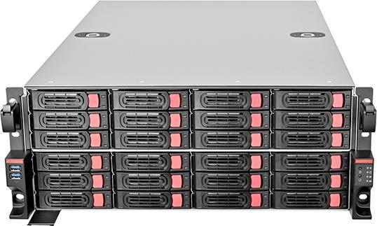 Produktbild Silverstone SST-RM43-324-RS - 4U 24-bay 2.5" / 3.5" HDD rackmount storage chassis with Mini-SAS HD S
