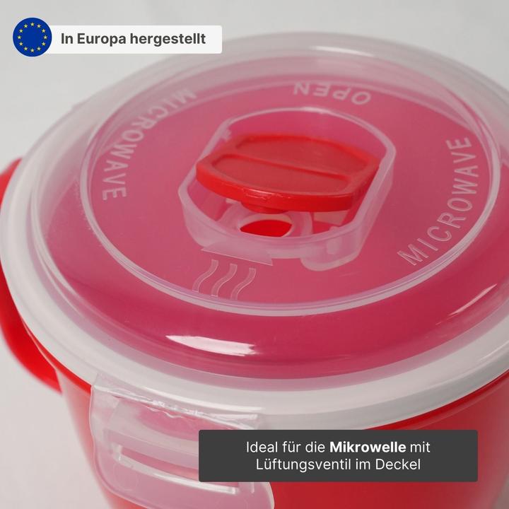 Produktbild Hobby Mikrowellen-Tasse mit Henkel Mikrowellen-Becher Lunchbecher Suppen-Mug (620 ml, 1 x)