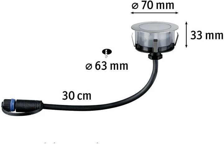 Produktbild Paulmann Outdoor Plug & Shine Floor (100 lm, IP67)