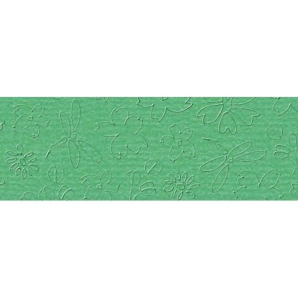 Ursus, Bastelpapier, Prägekarton Elegance 220g/qm 23x32cm VE=5 Blatt Idylle tropicgrün (220 g/m², 5 x)