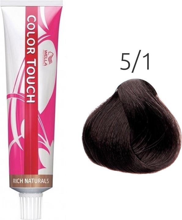 Wella Color Touch Rich Naturals - 5/1 (5/1 hellbraun asch)