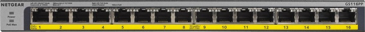 Actual product image Netgear Switch 16x GE GS116LP-100EUS unmanaged (16 Ports)