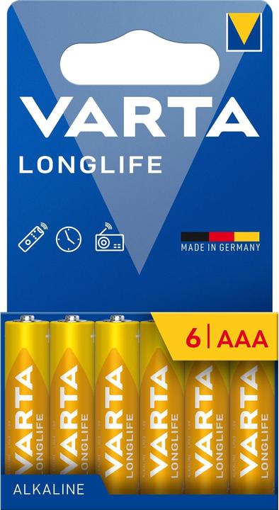 Produktbild Varta Longlife (6 Stk., AAA, 1200 mAh)