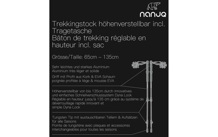 Actual product image Nanuq Trekking pole PIZ Grischa (135 cm)