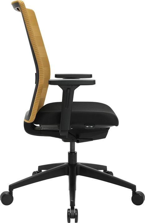 Actual product image Topstar AirWork office swivel chair, with arm rests, synchronous mechanism, black