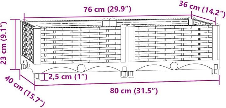Actual product image vidaXL Hochbeet