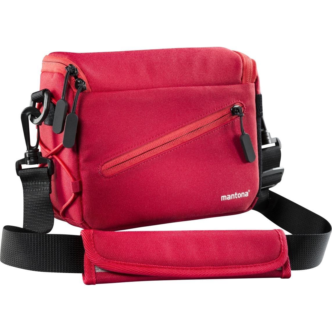 mantona Irit Systemkameratasche rot (Kamera Schultertasche), Kameratasche, Rot