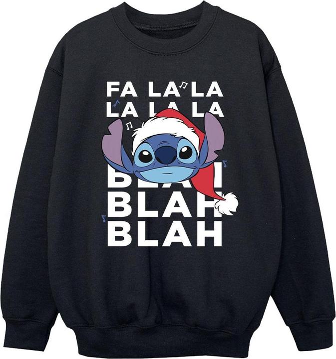 Produktbild Disney Lilo And Stitch Christmas Blah Blah Blah Sweatshirt Mädchen (128)