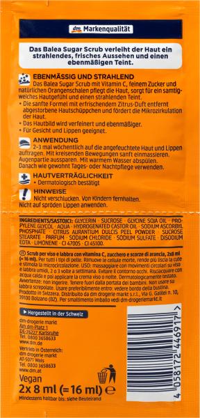 Actual product image dm Balea Sugar Scrub (16 ml)