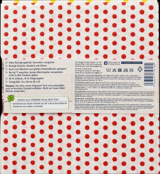 Actual product image dm Profissimo Dishcloths with cleaning nubs (2 pcs.)