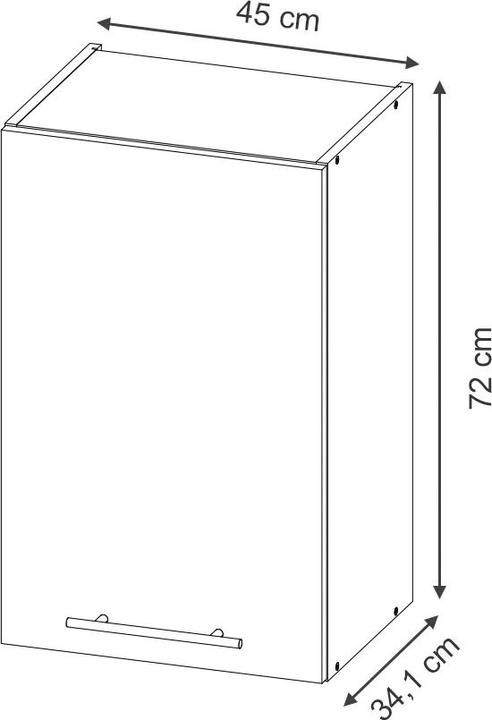 Produktbild Vicco Hängeschrank Fame-Line (45 x 34.10 x 72 cm)