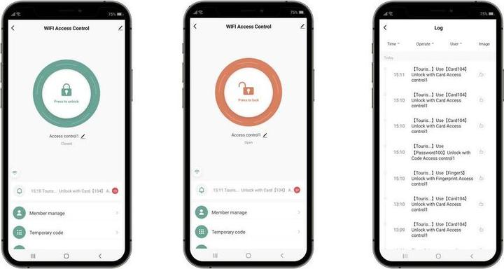 Actual product image Sygonix SY-6121662 Fingerprint/RFID access system Surface mounting 12 V/DC, 1 (Fingerprint)