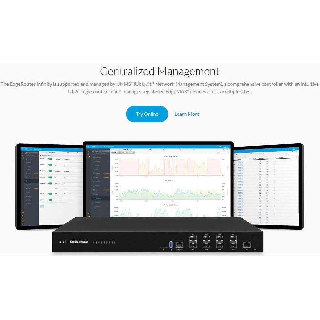 Thumbnail - Ubiquiti EdgeRouter Infinity ER-8-XG, Router, Schwarz