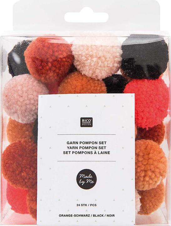 Image du produit Rico Design Rico Garn Pompon Set Halloween Mix 24 pcs.