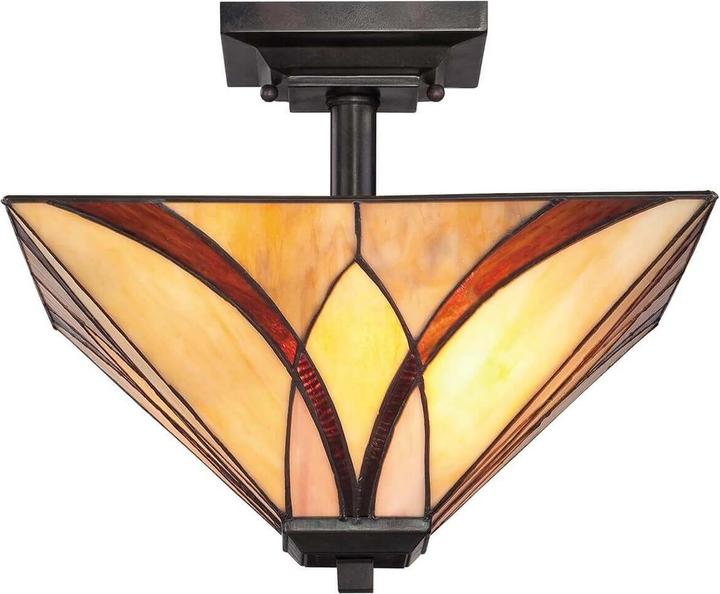 Actual product image Elstead Lighting Asheville ceiling light E27 2-fold 31cm Valiant Bronze (E27)