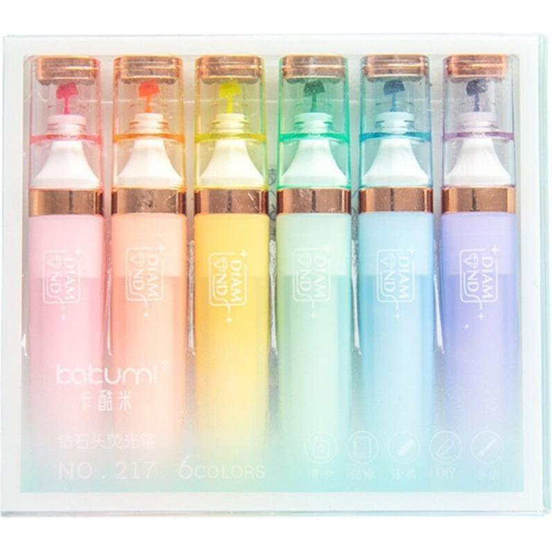 Lean Toys, Evidenziatori, Leantoys Textmarker Set Pastell Gold Color Elements 6 Stück (6x)