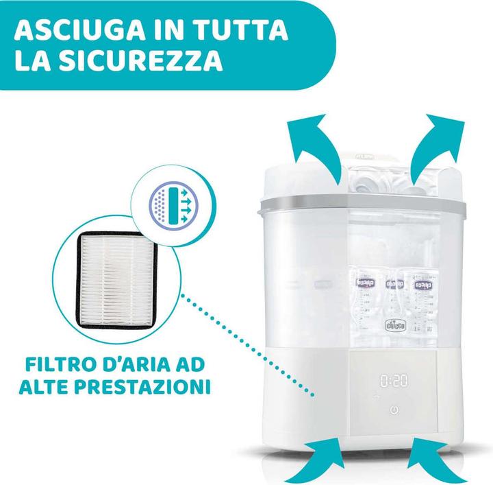 Produktbild Chicco STERILNATURAL - Hepa Filter zu Sterilisator mit Dryer - 0m+