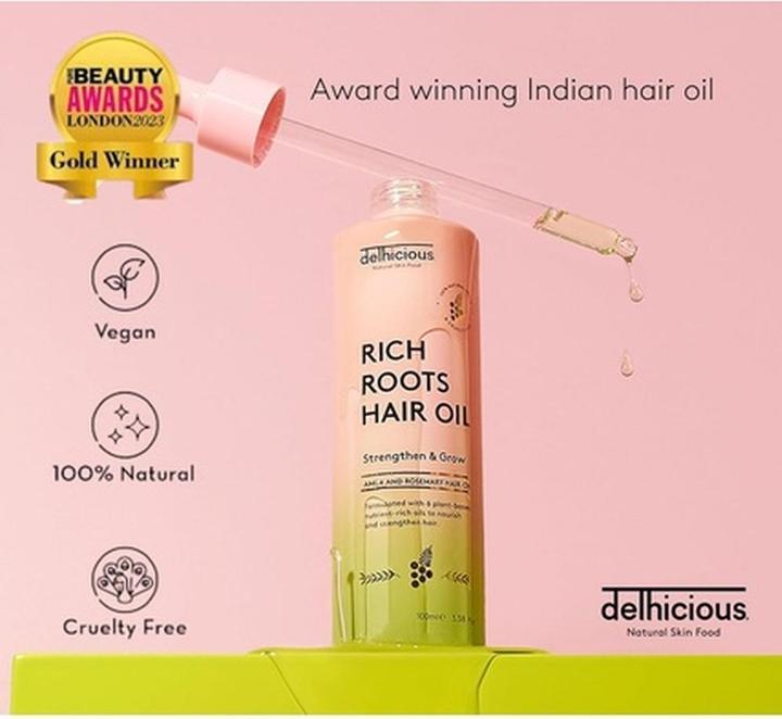 Image du produit Delhicious Rich Roots (Huile pour cheveux) 100 ml (100 ml)