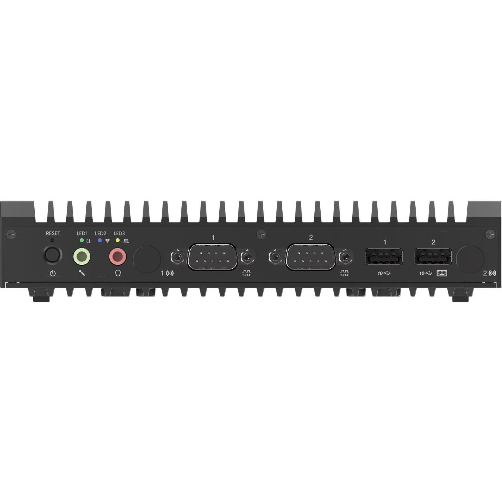 Lenovo ThinkEdge SE10 (256 GB, 8.19 GB, Intel Atom x6425RE, Intel UHD Graphics), PC, Schwarz