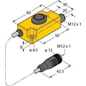 Turck TX1-Q20L60, Pulsante + Interruttore