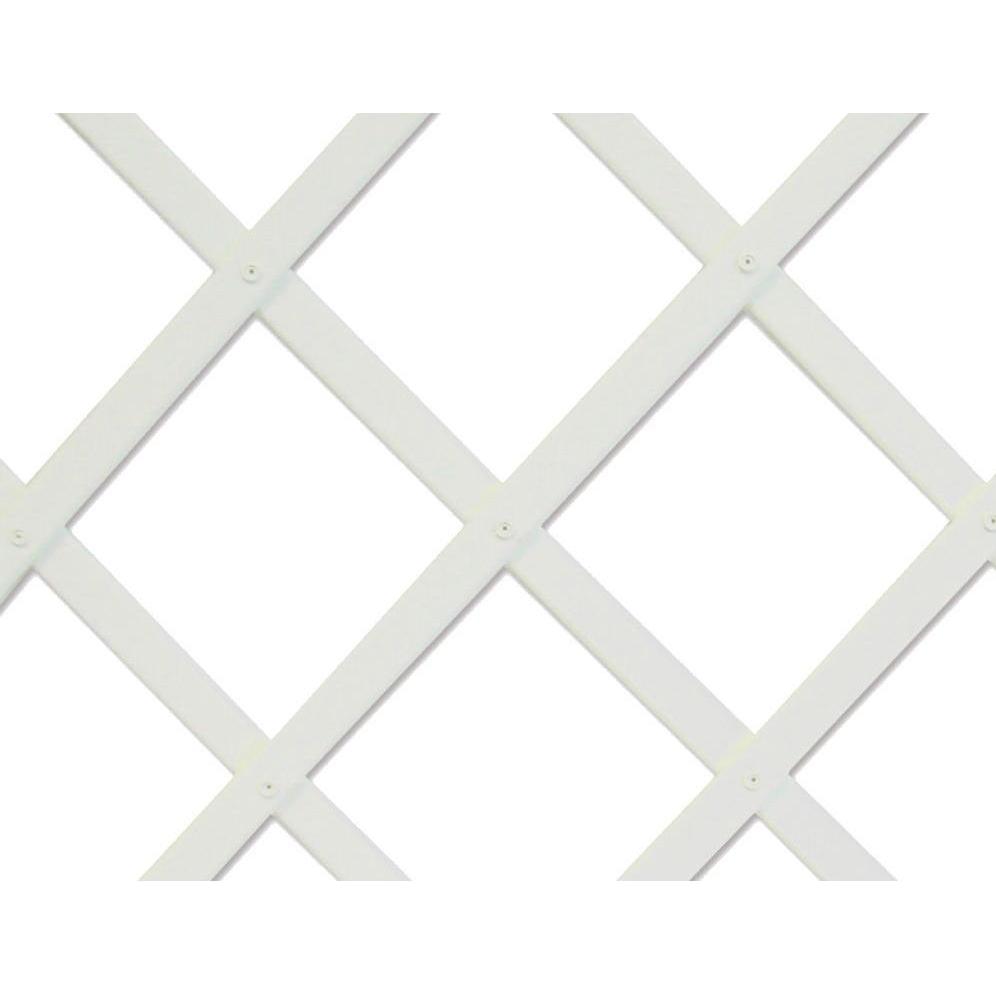 Faura Kunststoffgitter 1x2m weisses Farbprofil von 22x6mm (200 cm, 100 cm) (49823993)