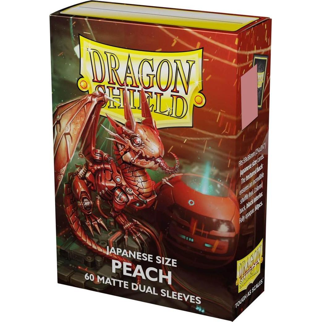 Tinisu Scudo del Drago Maniche per carte d'arte giapponese Matte Dual - Pesca (60)