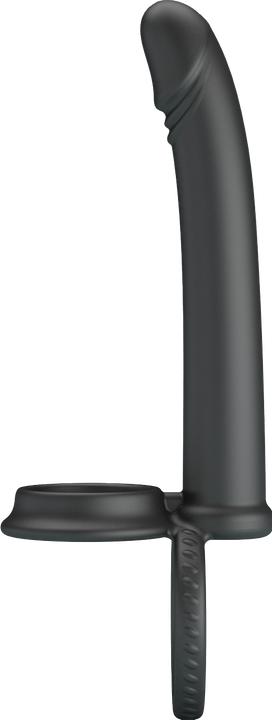 Productafbeelding Pretty Love Dillion Double Penetration Double Cock Ring Black (9.50 cm)