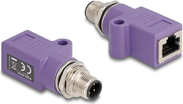 Delock Adaptateur M12 D-codé 4 broches mâle vers RJ45 femelle Ca