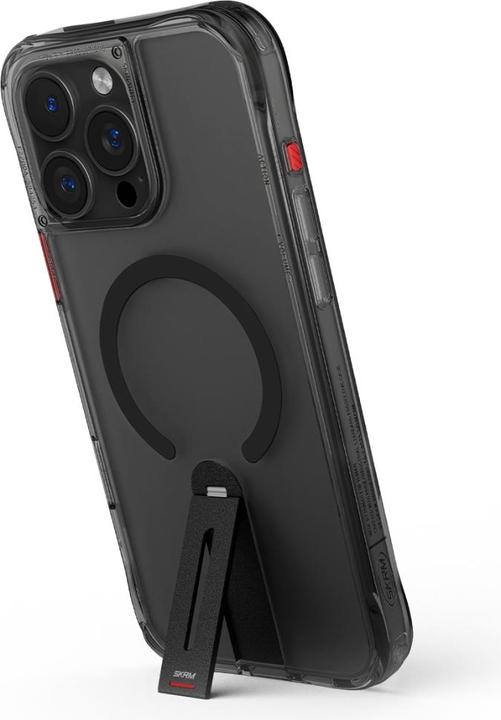 Actual product image Skinarma Case Helix for iPhone 16 Pro Magnetic Charging 360 Rotating Stand black (Apple iPhone 16 Pro)