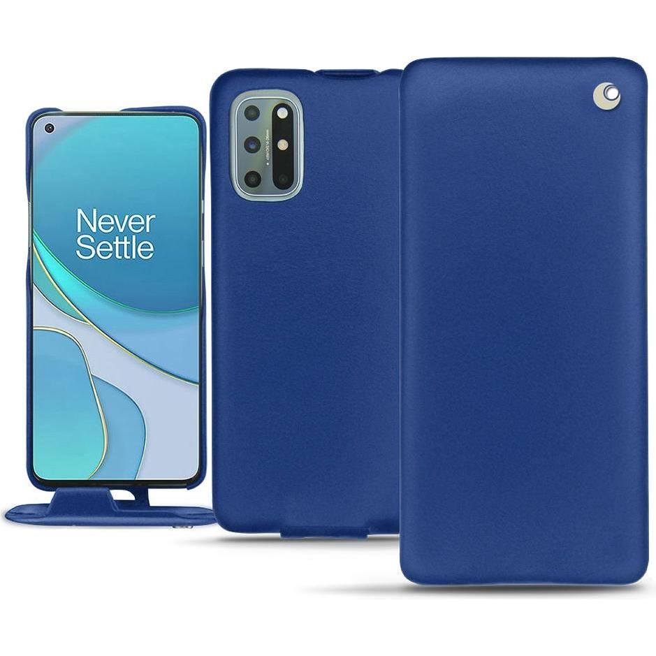 Noreve Lederschutzhülle vertikal (OnePlus 8T), Smartphone Hülle, Blau