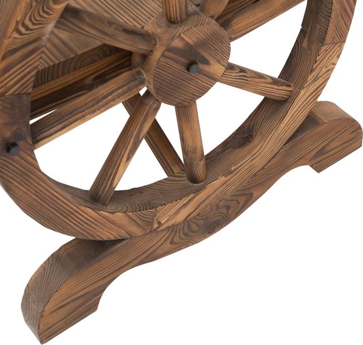 Immagine prodotto Outsunny Panchina da giardino con design a ruota di carro