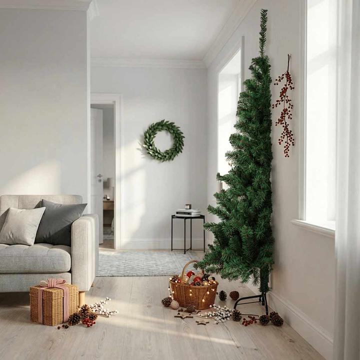Produktbild vidaXL künstlicher halber Weihnachtsbaum (210 cm)