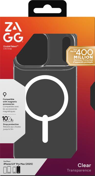 Produktbild Zagg Case für Apple iPhone 17 Pro Max Crystal Palace Lite Snap (Apple iPhone 17 Pro Max)