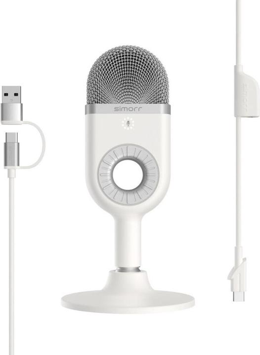 Produktbild SmallRig 3492 Simorr Wave U1 USB Condenser Microphone (White)