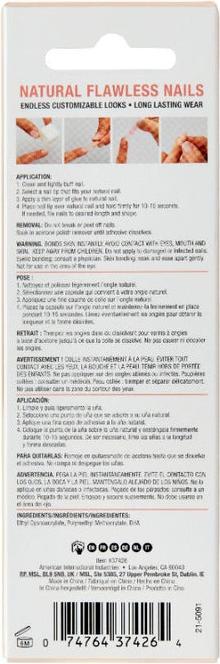 Actual product image Ardell Nail Addict Naked Collection Innocent 28 Stk (Artificial nails, Naked Innocent)