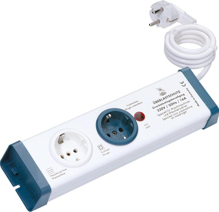 Bachmann Bloc multiprise avec protection contre les surcharges, série 8110, 2x (2 x, CEE 7/3, 1.50 m)