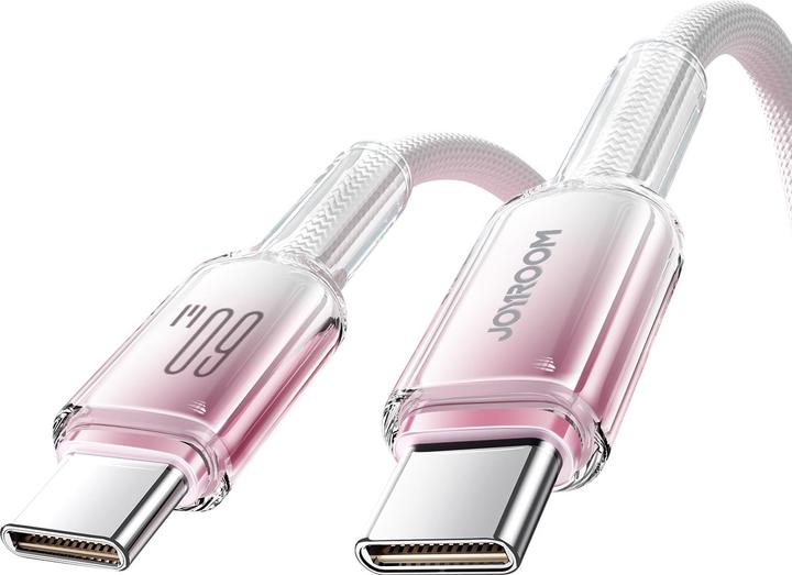 Produktbild Joyroom S-A42 Crystal Clear Series Fast Charging Data Cable Type-C to Type-C 60W 1.2m White (1.20 m, 60 W)