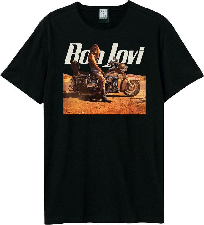 Immagine prodotto Amplified Maglietta unisex per adulti Wanted Dead Or Alive Bon Jovi (XXL)