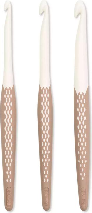 Produktbild Prym Häkelnadel Wolle, 6, 8, 10 mm, Taupe