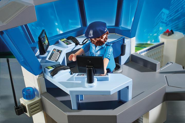 Productafbeelding Playmobil Intl. politiecommandocentrum met gevangenis (6919, Playmobil Stad Actie)