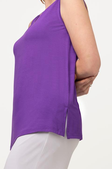Produktbild Ulla Popken Top, Rundhals, Classic, Stretch, breite Träger, ärmellos (54)