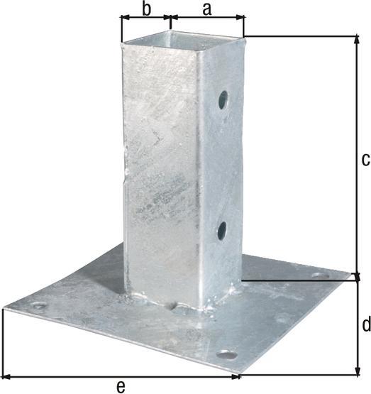 Actual product image GAH Bolt down post support for square timber posts