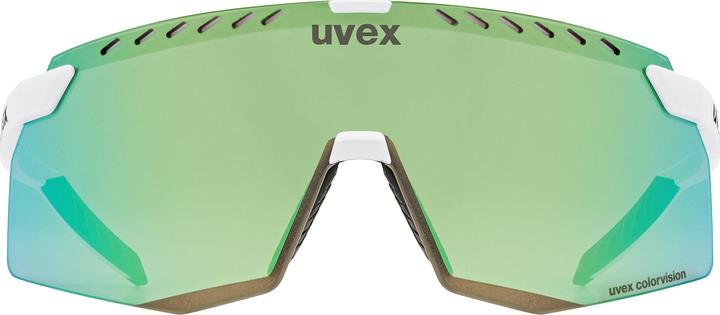 Uvex Sports pace stage CV (white matt (green), colorvision mirror green (S2))
