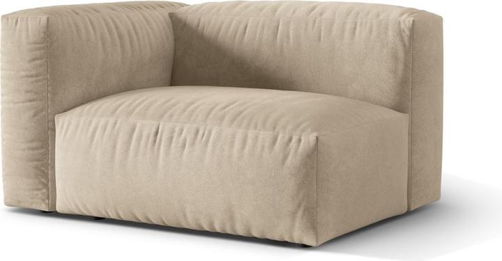 Image du produit Micadoni Chauffeuse Gauche, "Martina", 1 Place, 121x106x75 Fabriqué en Europe (Canapé modulaire, 1 place)
